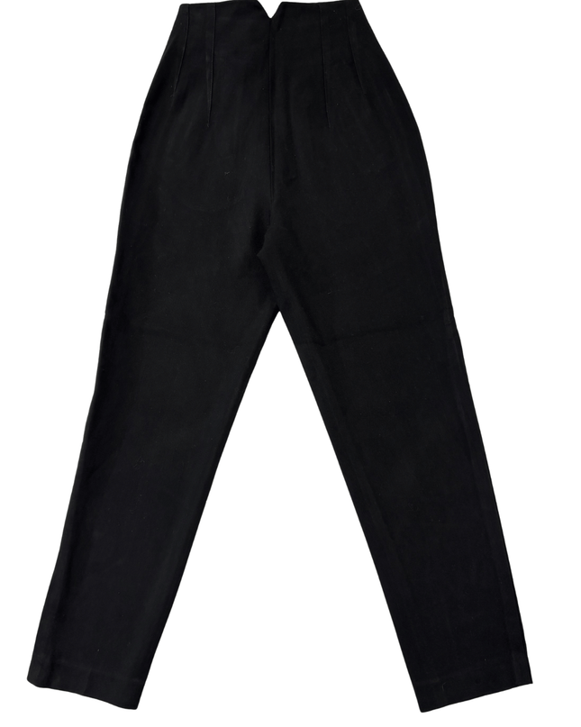 ZARA High Waisted Black Trousers - Minimalist Chic