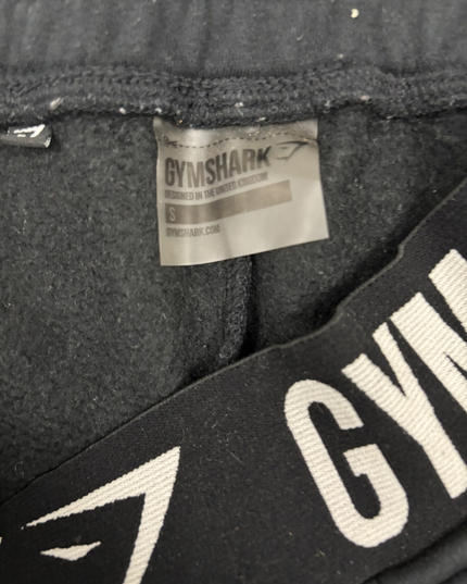 Gymshark Black Logo Waistband Joggers - XS | Waist: 26"