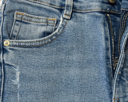 Zara Classic Skinny Fit Distressed Jeans