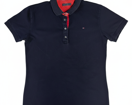 Tommy Hilfiger Navy Blue Classic Fit Short Sleeve Polo Shirt