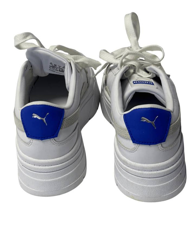 Puma White Mayze Classic Platform Sneakers