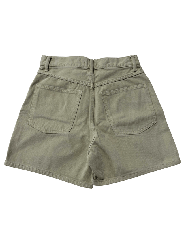 Uniqlo Christophe Lemaire High Rise in Olive Green Denim Shorts