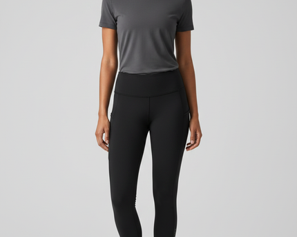 Lululemon Black Fast and Free High-Rise 25" Reflective Leggings