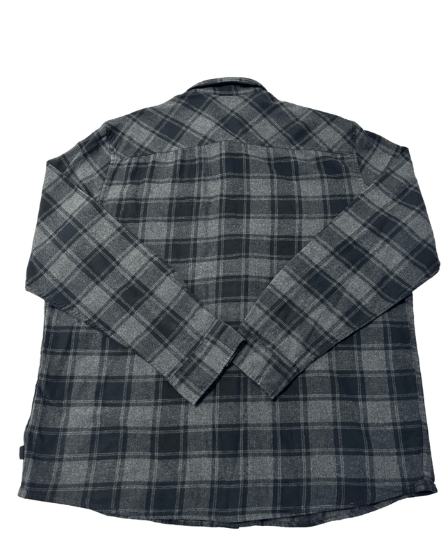 Esprit Regular Fit Grey Plaid Flannel Shirt