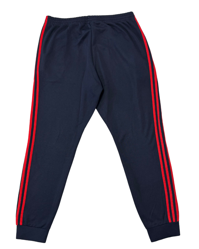 Adidas Originals Navy Blue & Red 3-Stripes Track Pants