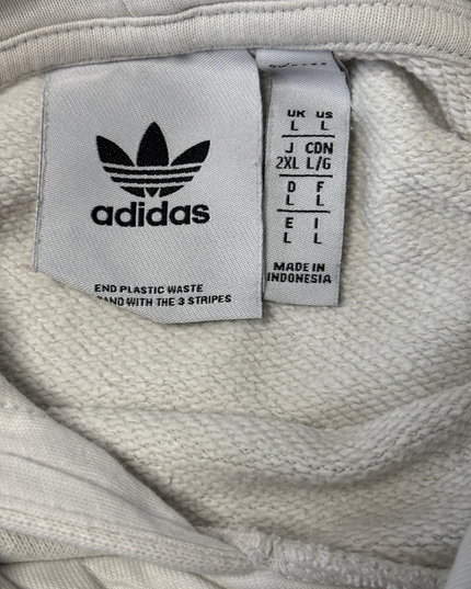 Adidas Originals Tonal Cream Trefoil Minimal Hoodie