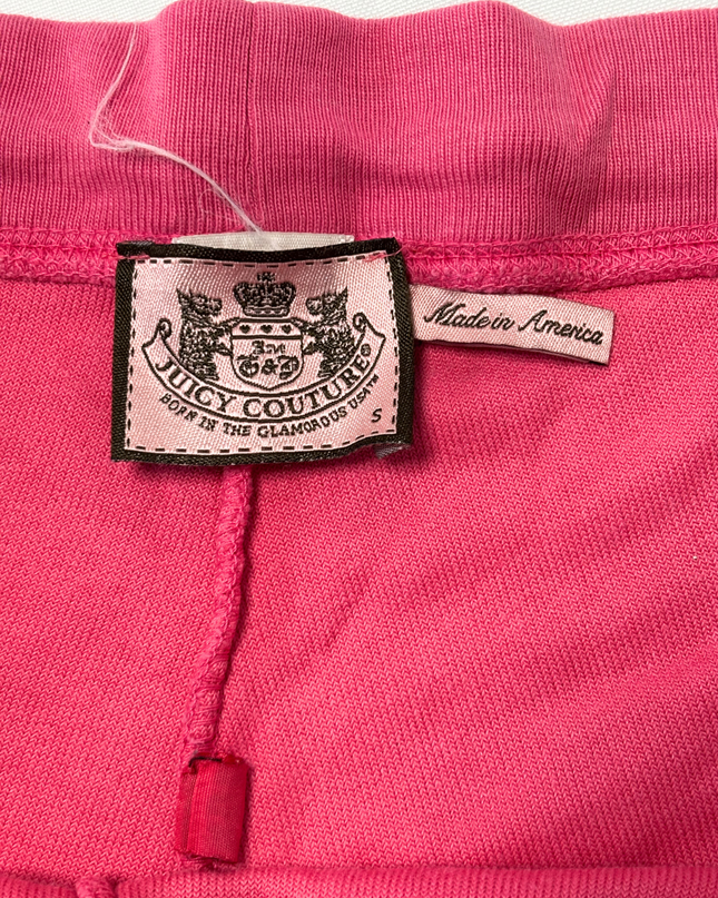 Juicy Couture Y2K Velour Hot Pink Drawstring Tracksuit Bottoms