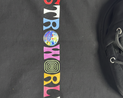 Astroworld Black Graphic Wish You Were Here Hoodie