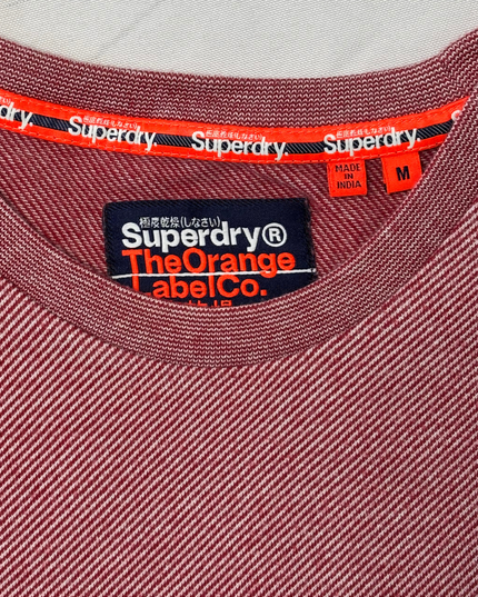 Superdry The Orange Label Co. Burgundy Heather Crew Neck T-Shirt