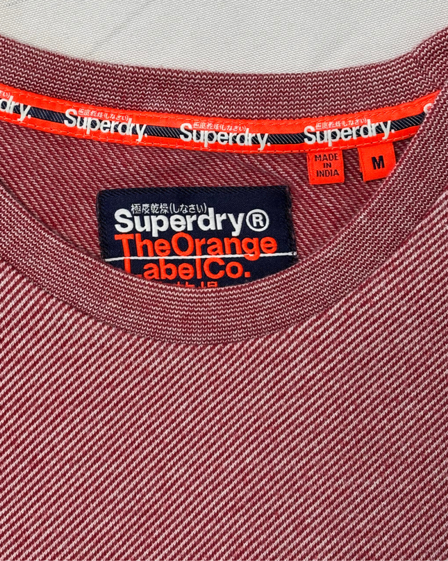 Superdry The Orange Label Co. Burgundy Heather Crew Neck T-Shirt