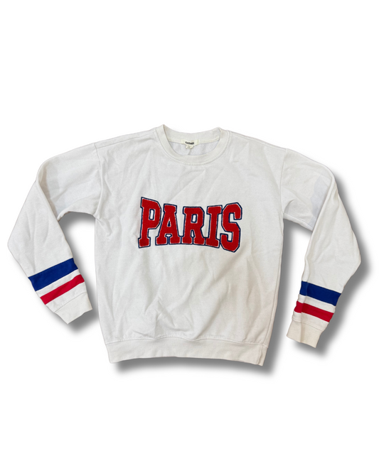 Garage - Paris White Sweatshirt - S