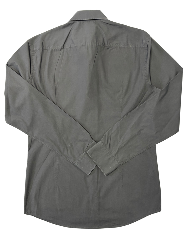 Hugo Boss Slim Fit Charcoal Gray Long-Sleeve Dress Shirt