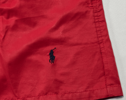 Ralph Lauren Red Classic with Mesh Lining Swim Shorts