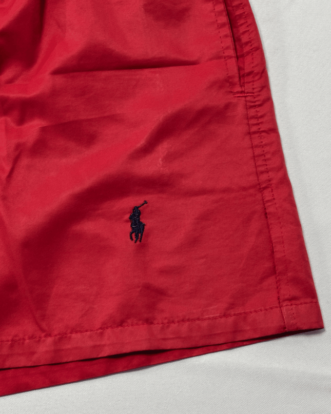 Ralph Lauren Red Classic with Mesh Lining Swim Shorts