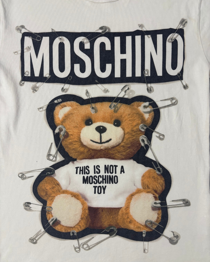 COLLECTIBLE Moschino Teddy Bear “This Is Not A Moschino Toy” Graphic T-Shirt - M
