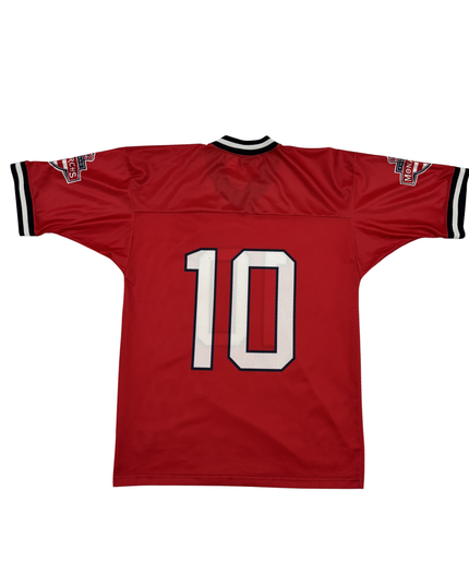 Champion Red #10 Team USA Throwback Mesh American Football Jersey - L
