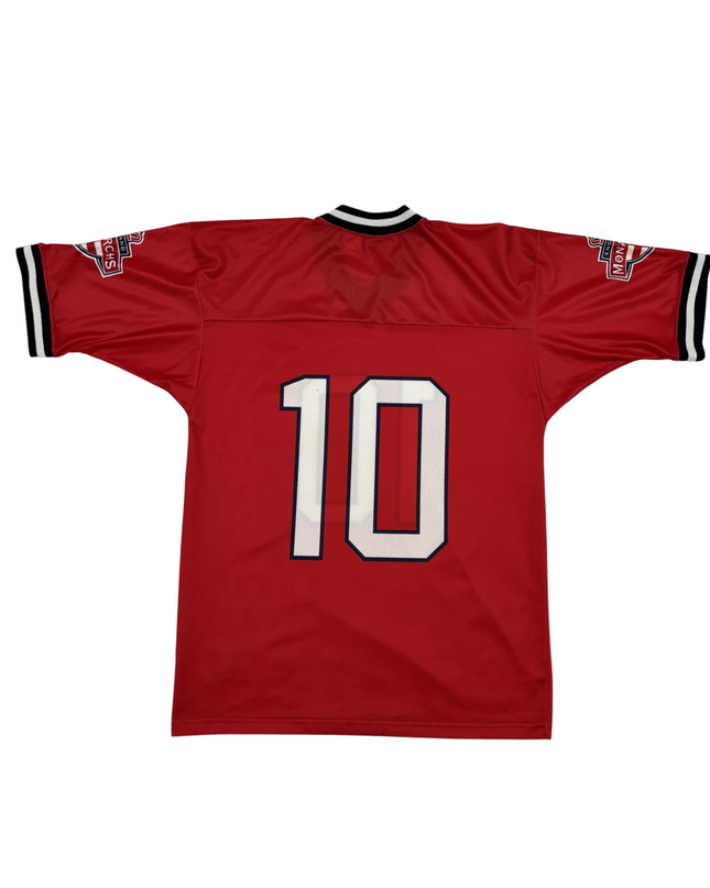 Champion Red #10 Team USA Throwback Mesh American Football Jersey - L