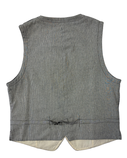 White Stuff Gentlemen’s Relish Gray Herringbone Wool Blend Waistcoat