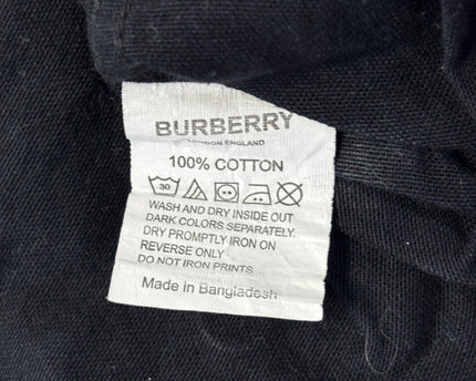 Burberry Black Long-Sleeve Button-Down Shirt