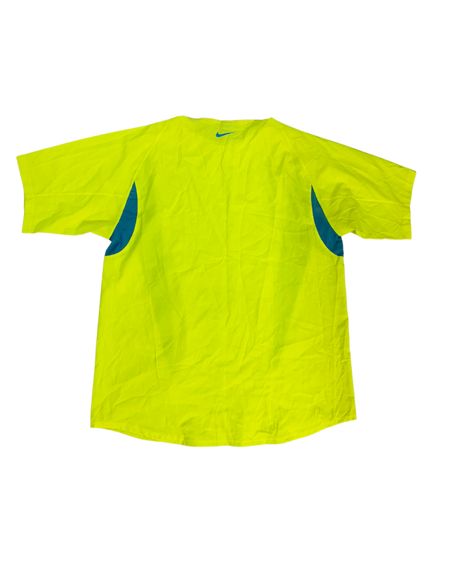 Nike Vintage Yellow & Teal Panel Oversized T-Shirt - XL