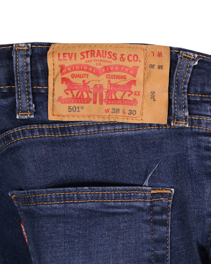 Levi's 501 Stretch Slim Tapered Blue Jeans