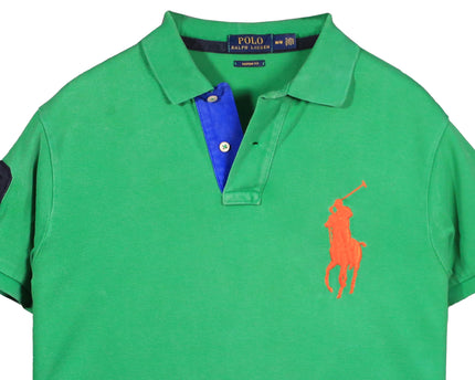 Ralph Lauren Green with Big Pony Logo Custom Fit Polo Shirt