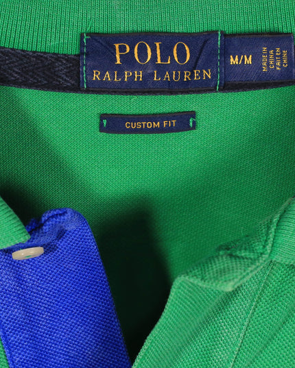 Ralph Lauren Green with Big Pony Logo Custom Fit Polo Shirt