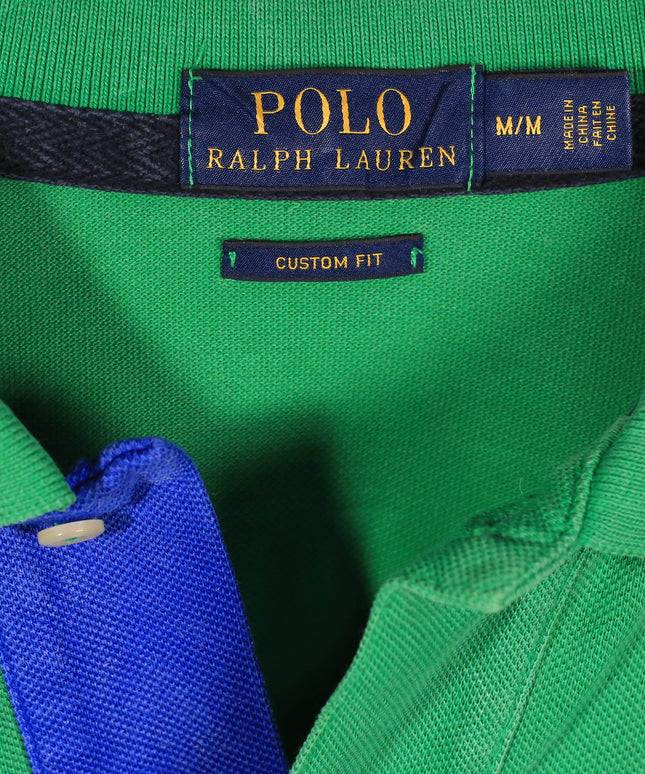Ralph Lauren Green with Big Pony Logo Custom Fit Polo Shirt