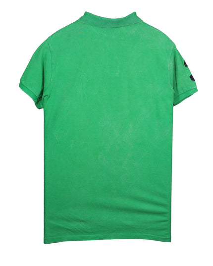 Ralph Lauren Green with Big Pony Logo Custom Fit Polo Shirt