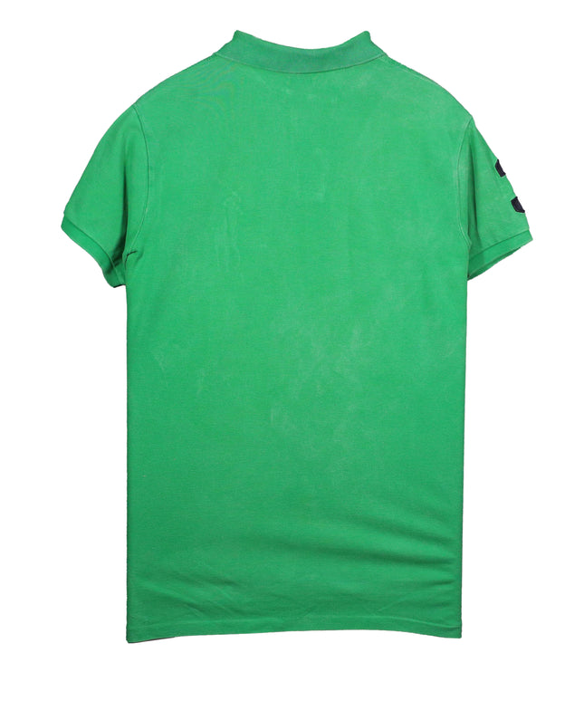 Ralph Lauren Green with Big Pony Logo Custom Fit Polo Shirt