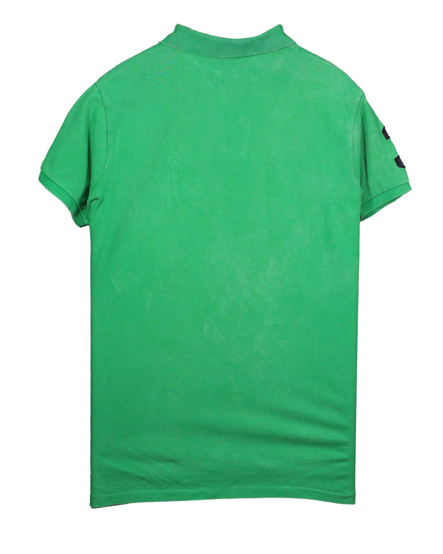 Ralph Lauren Green with Big Pony Logo Custom Fit Polo Shirt