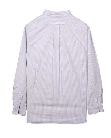 Ralph Lauren Classic Fit Blue & White Striped Oxford Shirt
