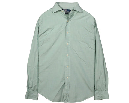 Ralph Lauren Regent Custom Fit Button-Up Oxford Green Shirt