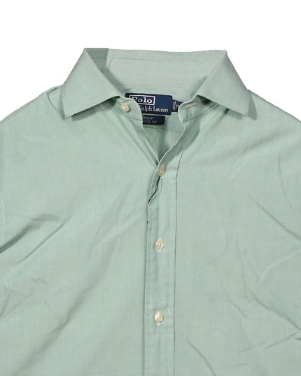 Ralph Lauren Regent Custom Fit Button-Up Oxford Green Shirt