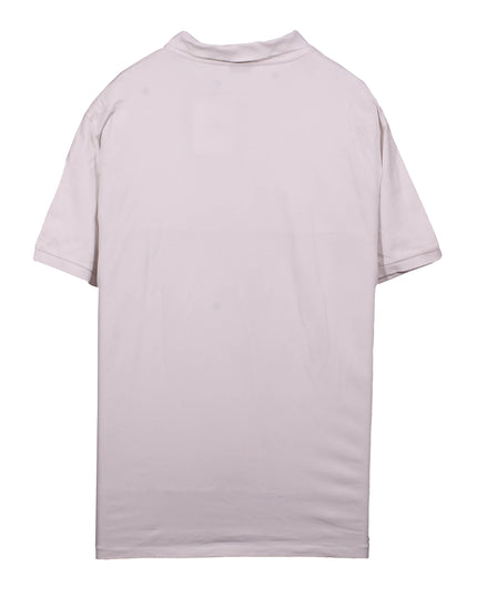Ralph Lauren Cotton Quarter-Zip Short-Sleeve White Polo Shirt