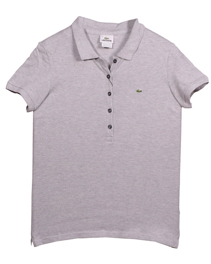 Lacoste Sport Short Sleeve Logo Gray Polo Shirt