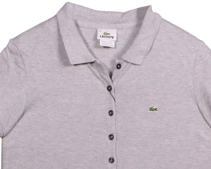 Lacoste Sport Short Sleeve Logo Gray Polo Shirt