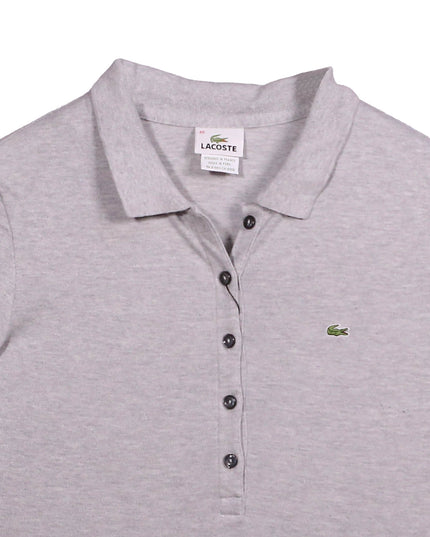 Lacoste Sport Short Sleeve Logo Gray Polo Shirt