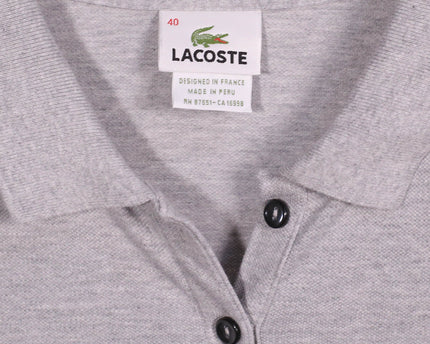 Lacoste Sport Short Sleeve Logo Gray Polo Shirt
