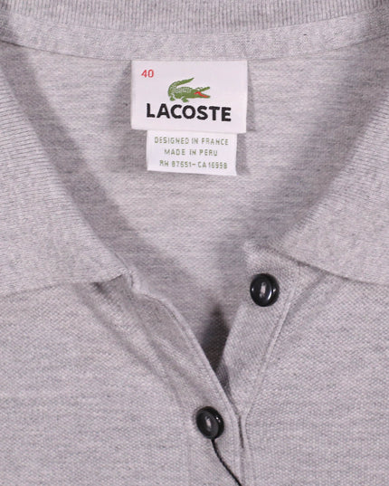Lacoste Sport Short Sleeve Logo Gray Polo Shirt