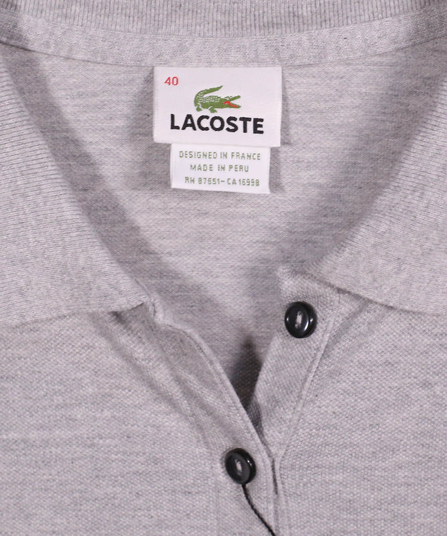 Lacoste Sport Short Sleeve Logo Gray Polo Shirt