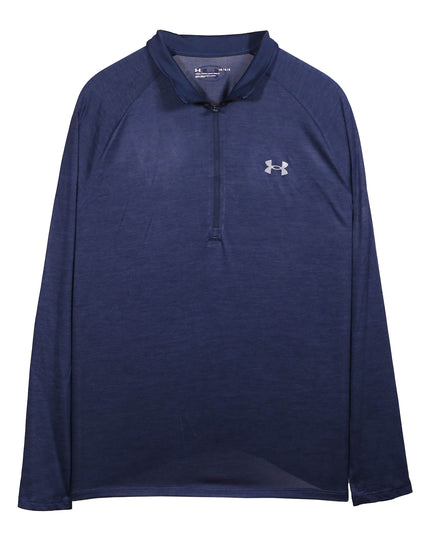Under Armour HeatGear Navy Blue Quarter-Zip Training Pullover