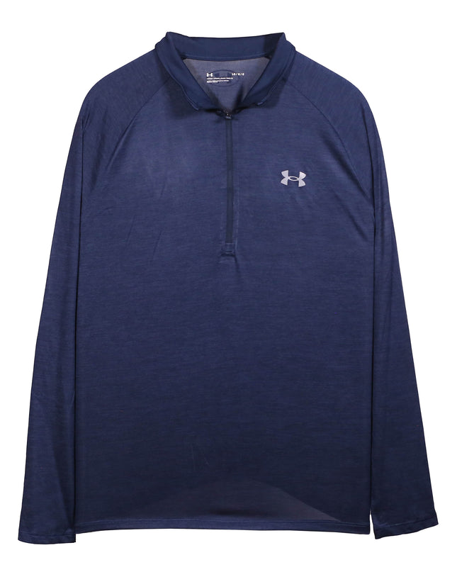 Under Armour HeatGear Navy Blue Quarter-Zip Training Pullover