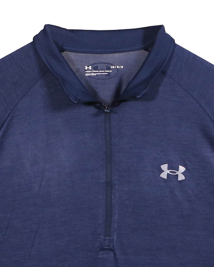 Under Armour HeatGear Navy Blue Quarter-Zip Training Pullover