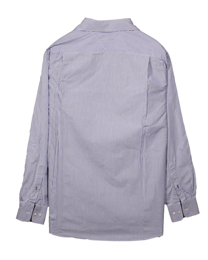 Tommy Hilfiger Long Sleeve Button Down Stripe Blue Shirt
