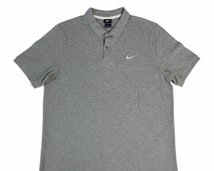 Nike Grey Short Sleeve Polo Shirt