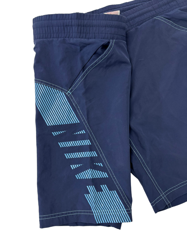 Nike Navy Blue Graphic Logo Swim Shorts - XXL  | Waist: 40"