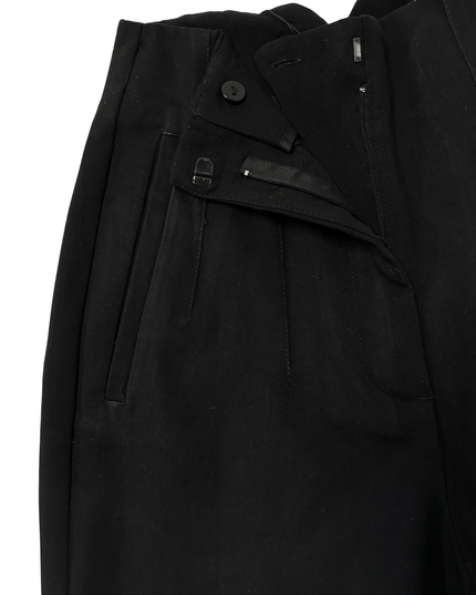 ZARA High Waisted Black Trousers - Minimalist Chic
