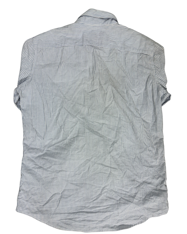 American Eagle Seriously Soft Striped Shirt - Blue/White- M