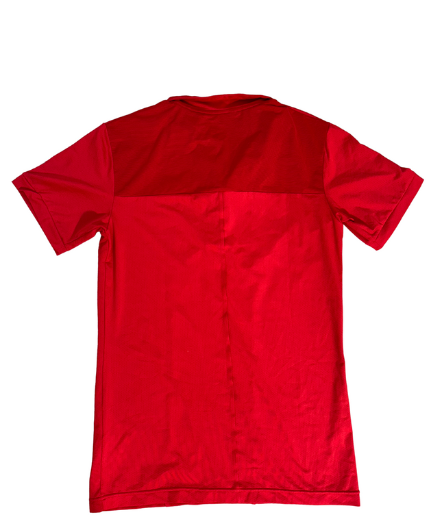 Nike Dri-Fit Polo Red With Grey Placket - XS